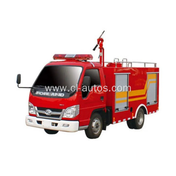 4X2 2000Liters Fire Fighting Water Tank Spraying Truck